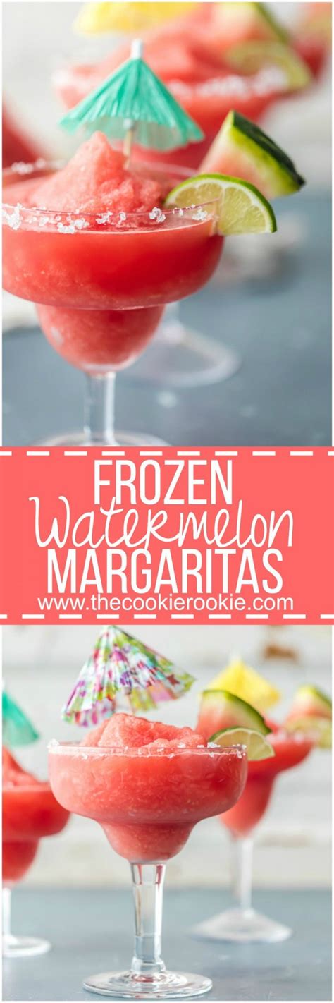 Frozen Watermelon Margarita Margarita Drinkwire