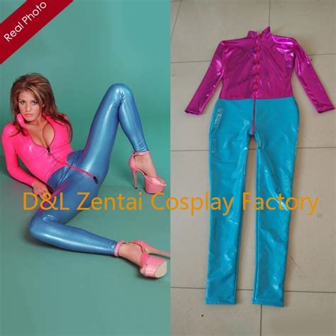 buy free shipping dhl custom made new arrival sexy pink and blue pvc zentai