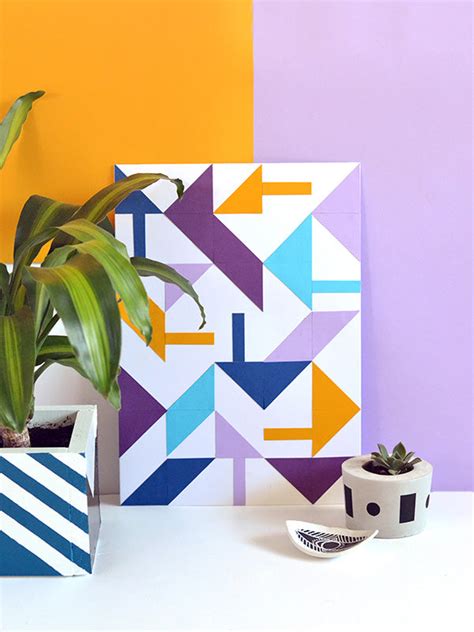 Geometric Paper Wall Art For Curbly Make And Tell