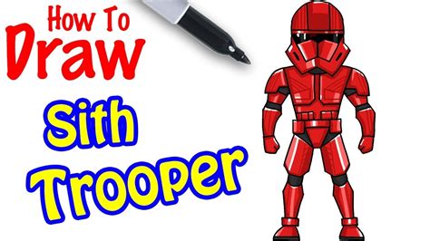 How To Draw The Sith Trooper Youtube