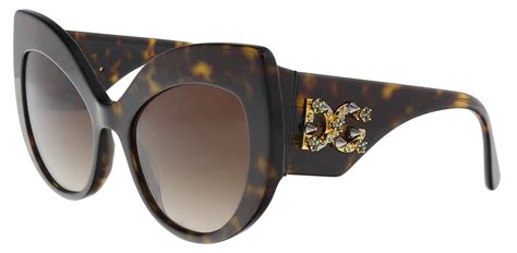 Dolce And Gabbana Dolce And Gabbana Dg4321 B50213 Havana Cat Eye Sunglasses