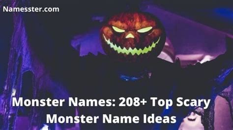Monster Name Generator 1000 Monster Name Ideas Namesstercom