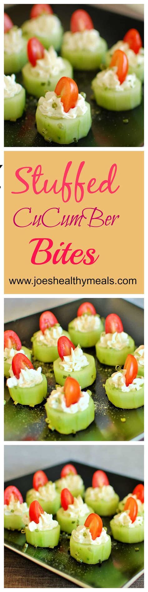 Well, cold appetizers not only save your time, but they are delicious and healthy, too. STUFFED CUCUMBER BITES