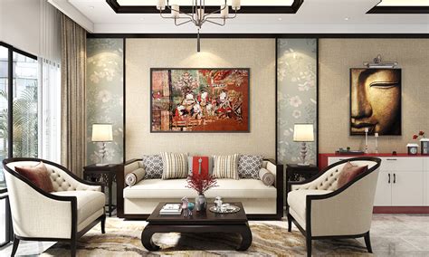 Oriental Style Living Room Furniture Baci Living Room