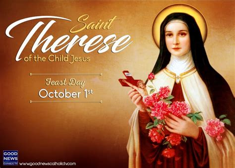 St Therese Of The Child Jesus Feast Day October 1st Child Jesus