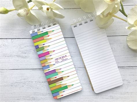 Spiral Bound Note Pads To Do List Personalized Note Pads Etsy