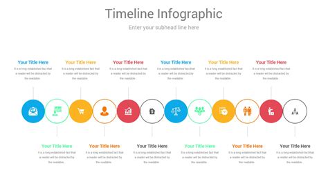 Stages Horizonta Timeline Infographic Ciloart