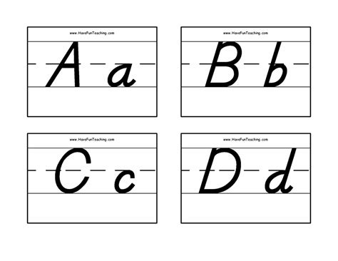 8 Free Printable Educational Alphabet Flashcards For Kids Alphabet