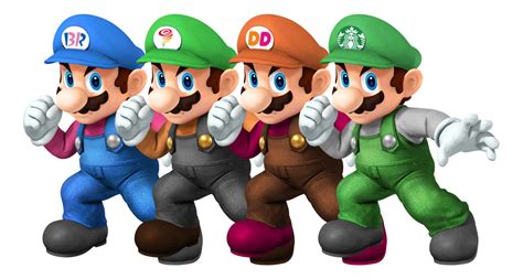 Concept For A Group Of Mario Skins Super Smash Bros Wiiu Concepts
