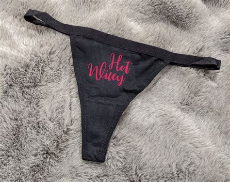 Hot Wifey Black Thong Naughty Panties Sexy Underwear Etsy