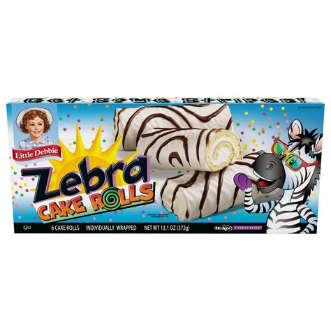 Little Debbie Zebra Cake Rolls Shop Snack Cakes At H E B