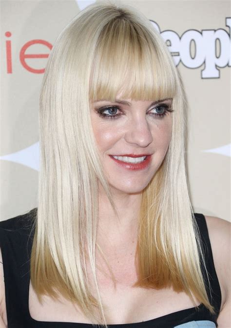 Anna Faris Long Hairstyles 2014 Blunt Straight Hairstyle Pretty Designs