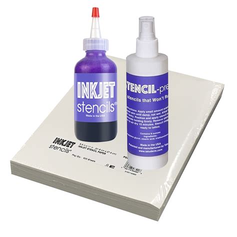 Inkjet Stencils Refill Kit Wpaper And Stencil Prep Spray