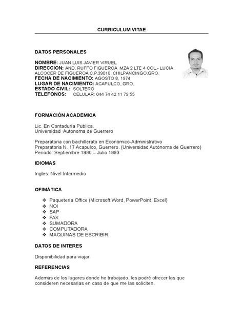 Curriculumjuanluis Contador Publico 1docx Microsoft Business
