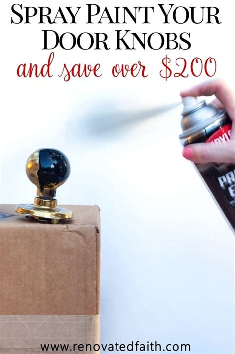 How to spray paint cabinets like the pros. How to Spray Paint Door Knobs that LAST (Refinishing Door ...