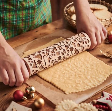 Christmas 3d Rolling Pin Usamerica Shop