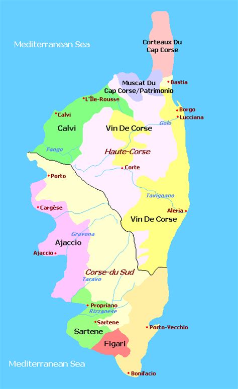 Corsica Wine Regions France