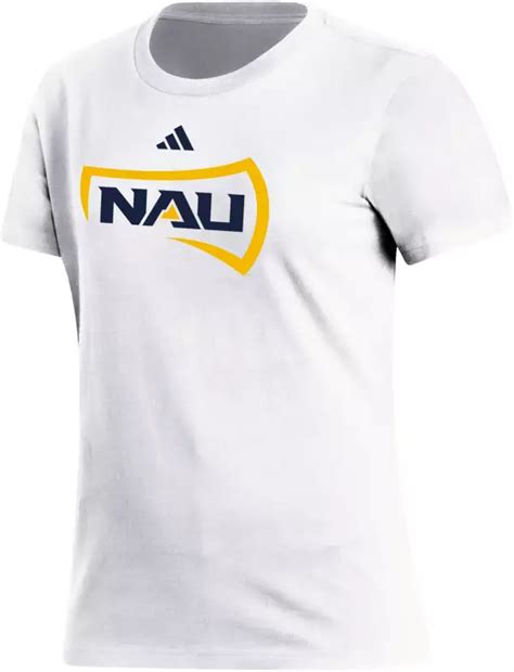 Adidas Women S Northern Arizona Lumberjacks White Fresh Logo T Shirt Dick S Sporting Goods