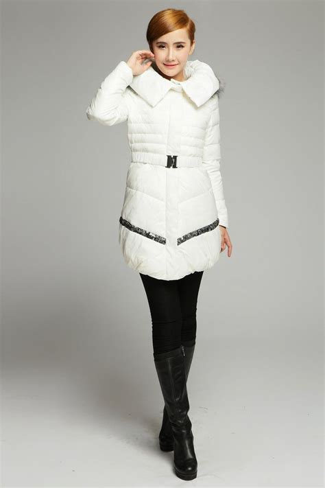 Free Shipping Newoo Brand Blackwhite Womens Winter Jackets 2013 With