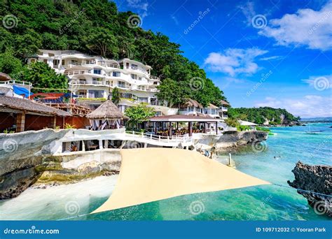 Boracay Philippines Nov 18 2017 West Cove Resort Surrounding