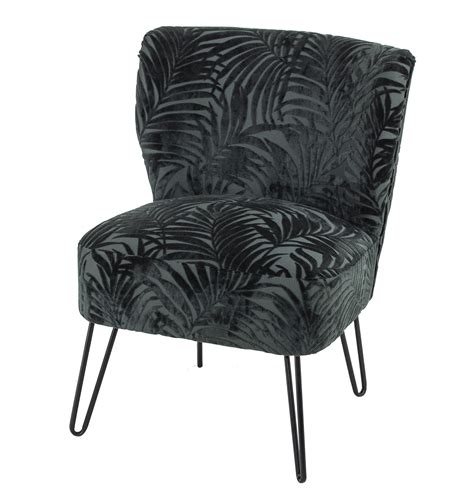 5 out of 5 stars. Armchair - Dark Green Velvet Jungle Print Chair | Event Avenue