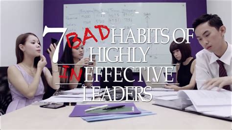 Kaplan 7 Bad Habits Of Highly Ineffective Leaders Youtube