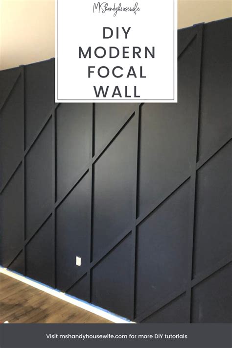 The Diy Modern Focal Wall With Text Overlay