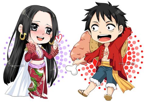Fullview please *shigeako requested this couple some months ago, and finally i drew them <3 sorry for the delay! Boa Hancock and Luffy by Crispelter on DeviantArt