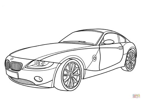 Bmw Z4 Coupe Coloring Page Free Printable Coloring Pages
