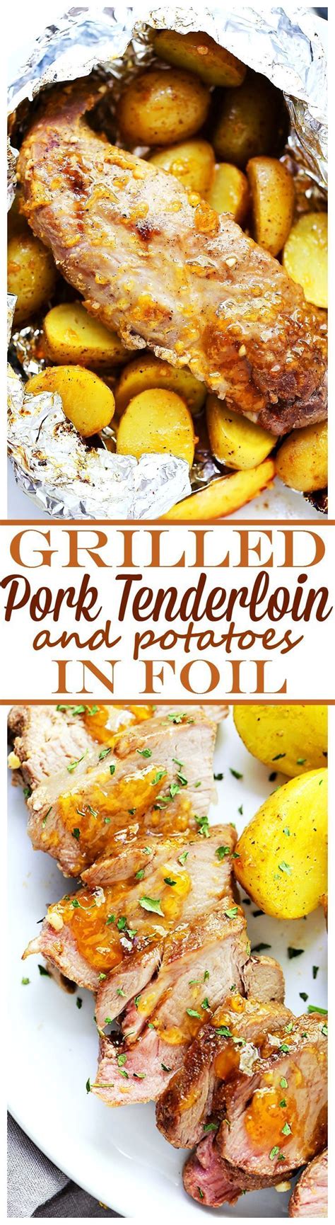 This greek stuffed prosciutto & fig jam pork loin roll may sound and look intimidating, but it's actually simple an. Grilled pork tenderloin with potatoes - Glacé à la ...