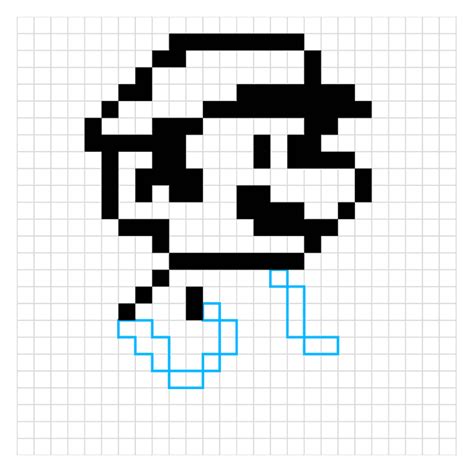 How To Draw Mario Pixel Art Really Easy Drawing Tutorial