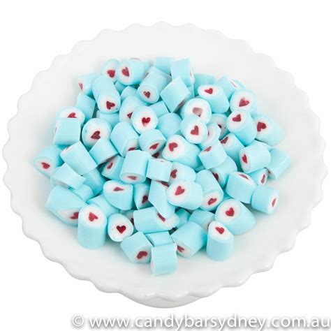 Blue Rock Candy And Red Heart 1kg Candy Bar Sydney