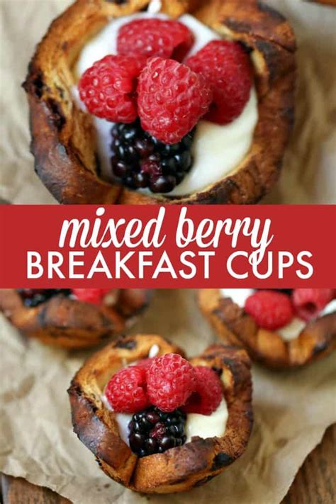 Mixed Berry Breakfast Cups Simply Stacie