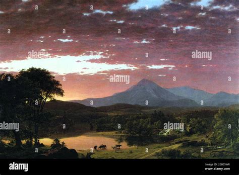 Mount Ktaadn Katahdin 1860 Stock Photo Alamy
