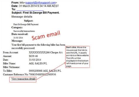 • easily transfer money between your. Past examples of scam and alerts | St.George Bank