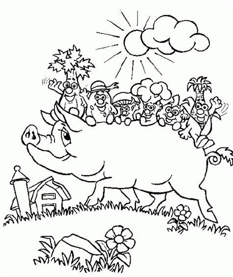 Adult Pig Coloring Sheets Printable Coloring Pages