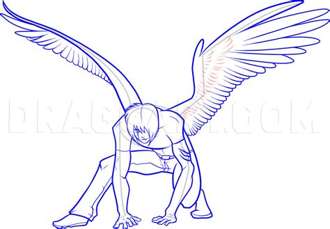Person With Wings Drawing