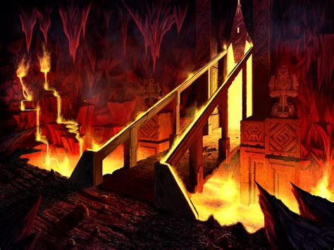 Molten Cavern By Igorivart On Deviantart Dark Fantasy Landscape