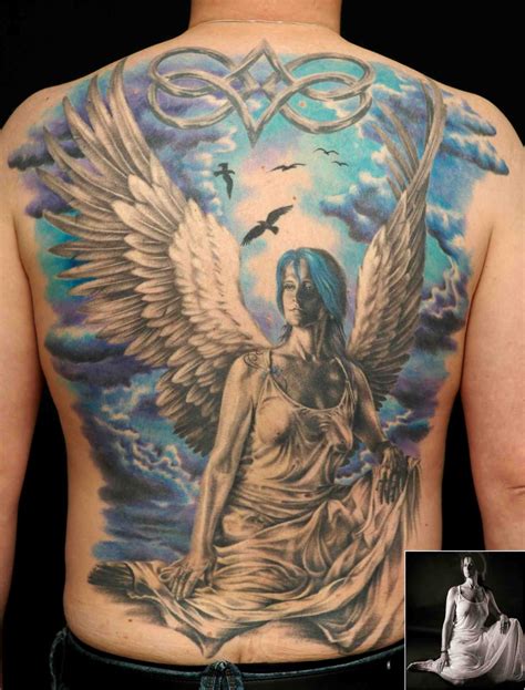 48 Most Amazing Gautama Buddha Tattoos For Arm Angel Back Tattoo Guardian Angel Tattoo