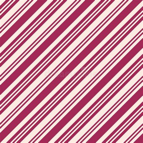 Diagonal Stripes Seamless Pattern Simple Red And White Vector Lines
