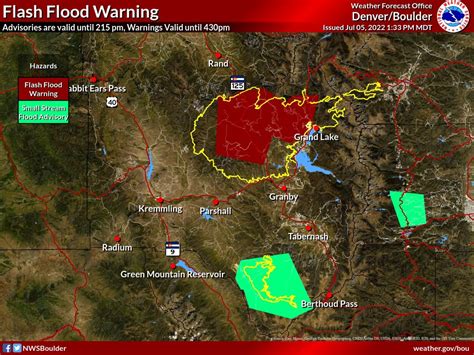 Flash Flood Warnings Cover East Troublesome Cameron Peak Burn Scars