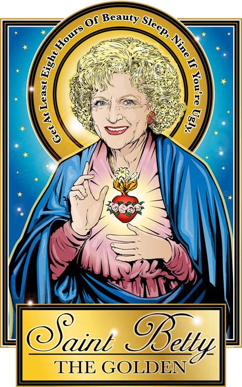 Saint Betty White The Golden Metal Print In 2021 Poster Artwork