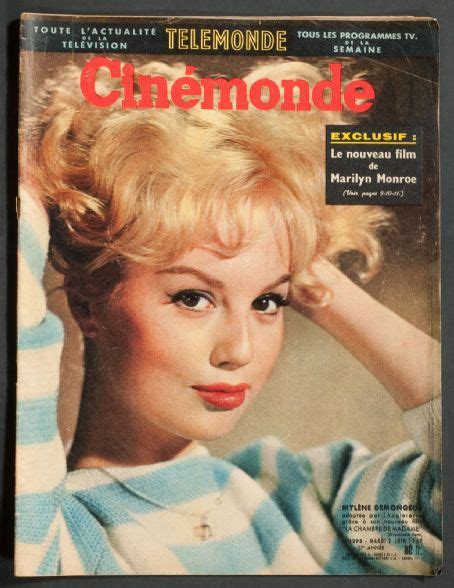 mylène demongeot cinemonde magazine 02 june 1959 cover photo france