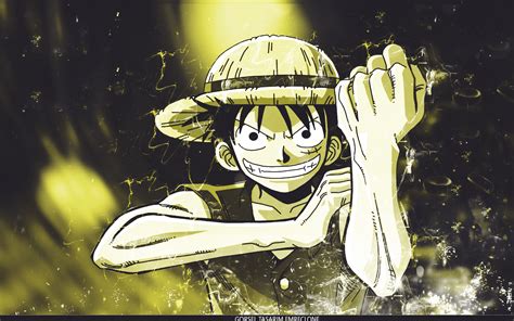 Wallpaper Illustration Cartoon One Piece Monkey D Luffy Poster
