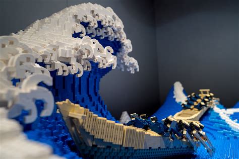 Japanese Lego Artist Recreates Hokusais The Great Wave Off Kanagawa