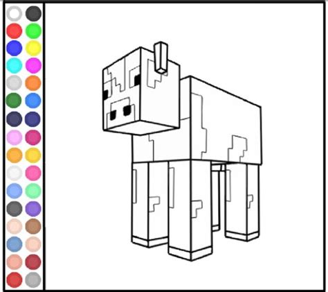 Minecraft Coloring Pages Cow Minecraft Coloring Pages Bee Coloring