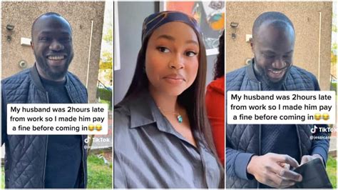Funny Drama As Wife “fines” Husband R2k For Coming Home Late Tiktok