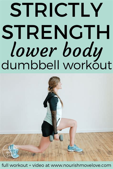 Strictly Strength Dumbbell Workoutpin1 Nourish Move Love