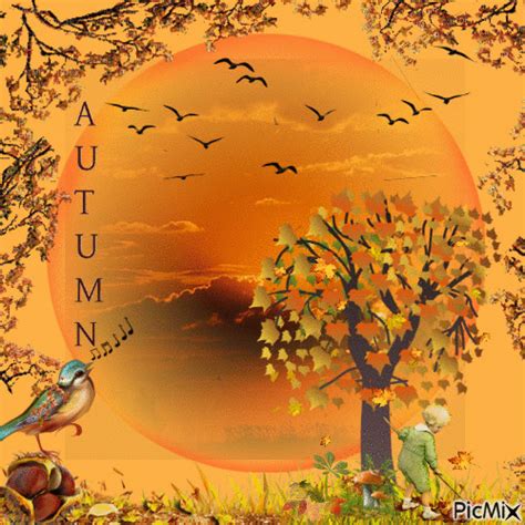 10 Beautiful Autumn And Fall Animated Images