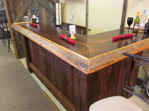 The current proprietors bought the barn. Reclaimed wood bar made from old barn wood | Reclaimed ...